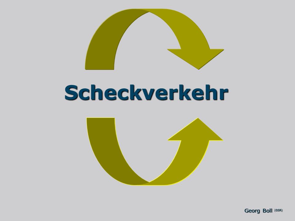 Scheckverkehr Georg Boll (OSR)