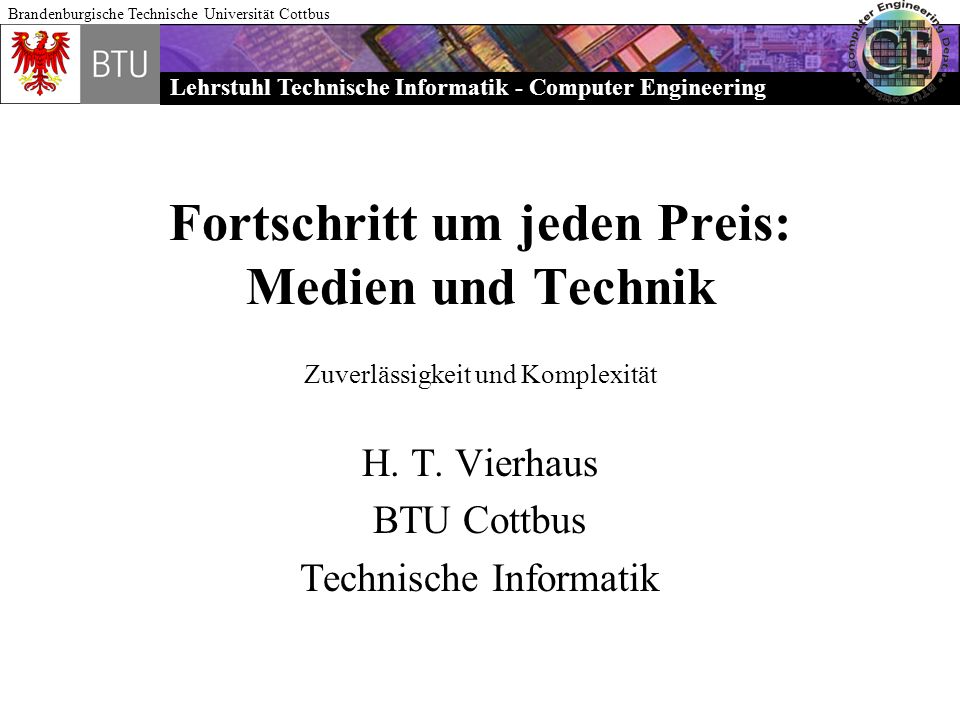 Fortschritt um jeden Preis: Medien und Technik