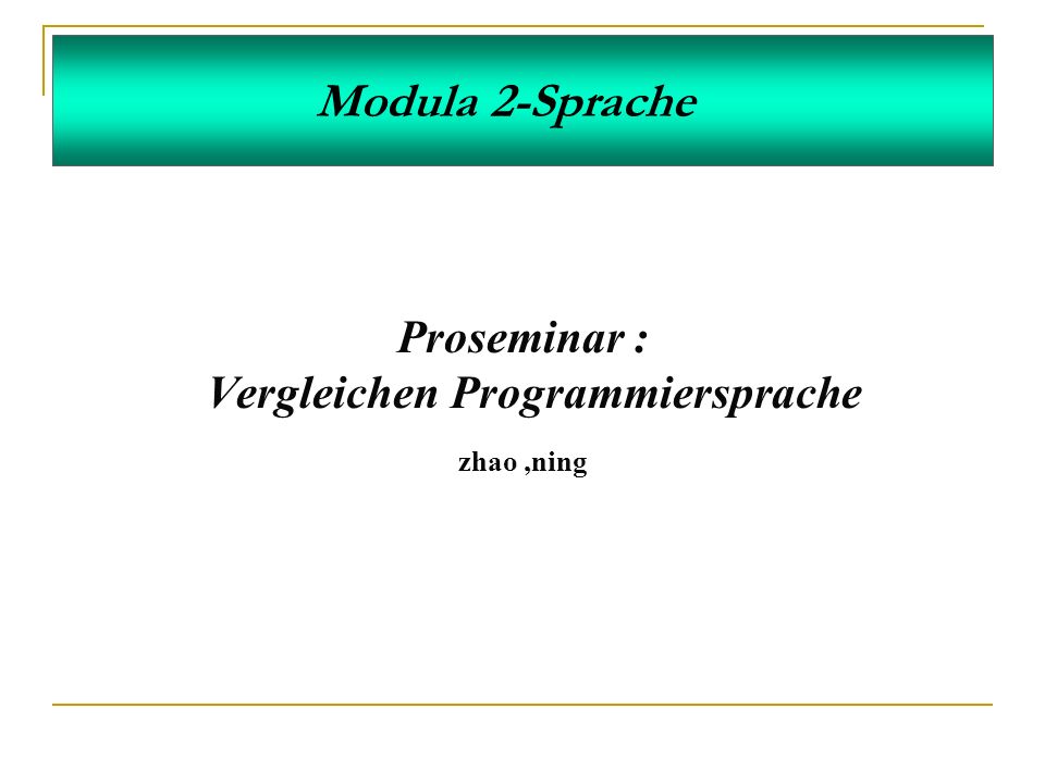 Vergleichen Programmiersprache