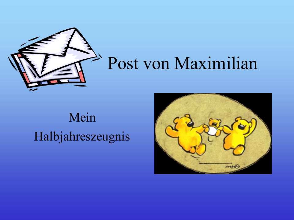 Mein Halbjahreszeugnis