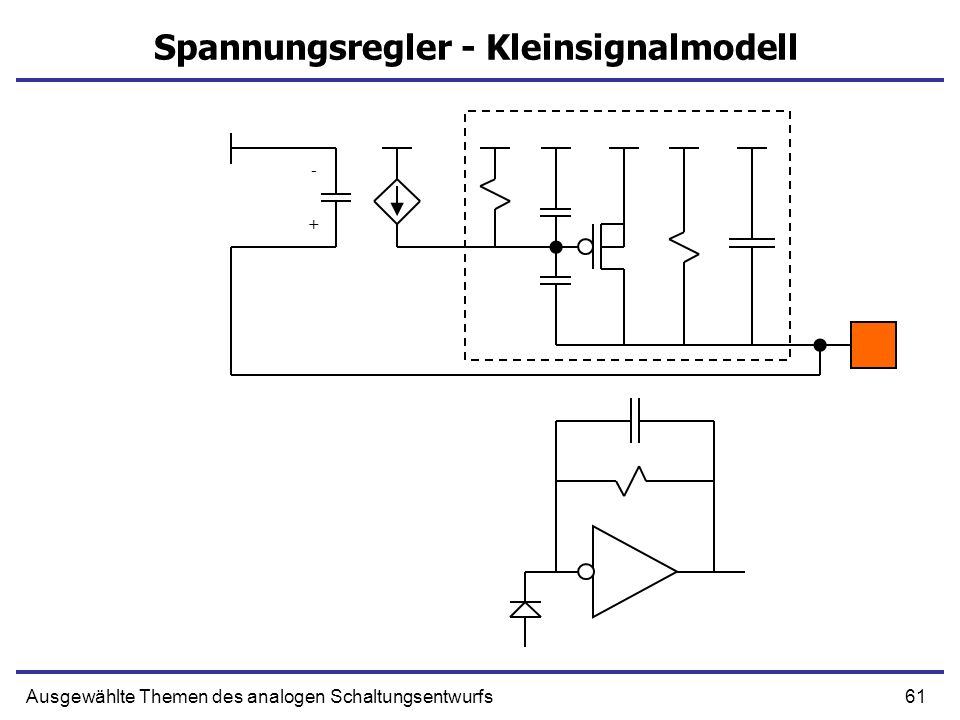 Spannungsregler - Kleinsignalmodell
