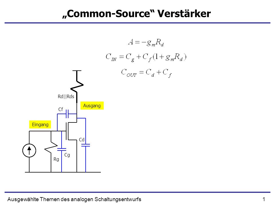 „Common-Source Verstärker