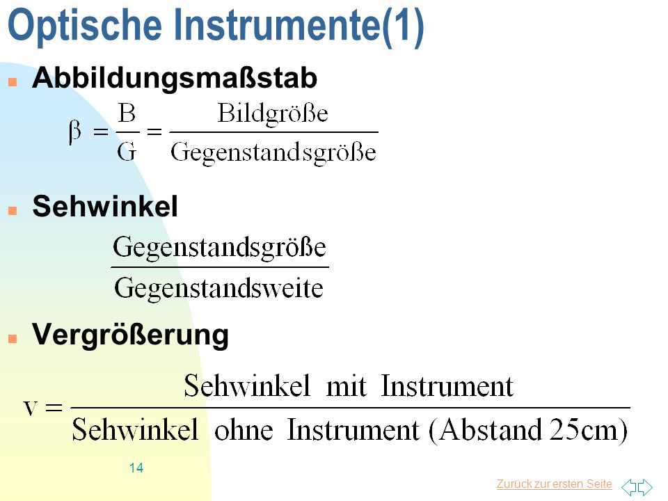 Optische Instrumente(1)