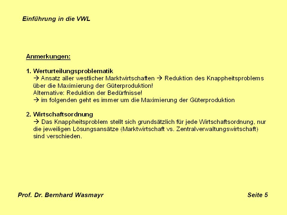 Prof. Dr. Bernhard Wasmayr Seite 5