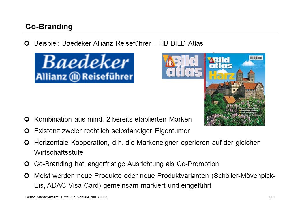 Co-Branding Beispiel: Baedeker Allianz Reiseführer – HB BILD-Atlas