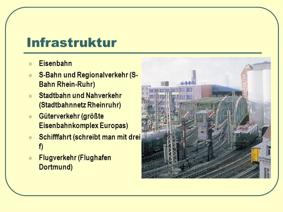 Infrastruktur Eisenbahn S-Bahn und Regionalverkehr (S-Bahn Rhein-Ruhr)