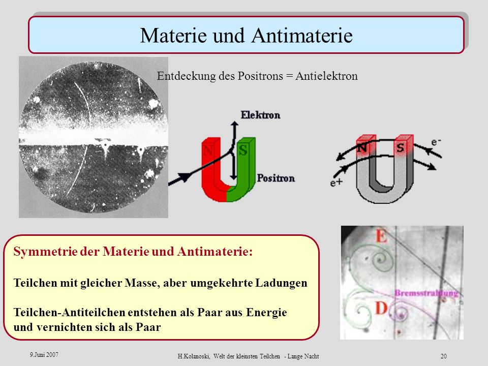 Materie und Antimaterie