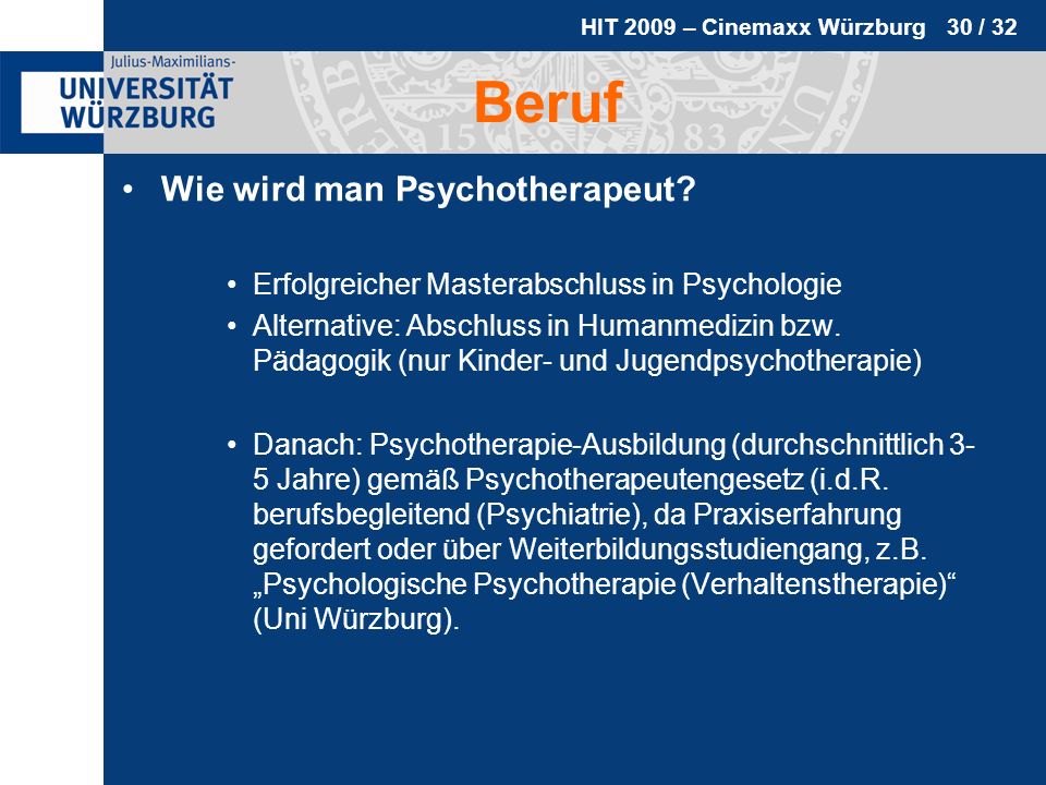 Beruf Wie wird man Psychotherapeut