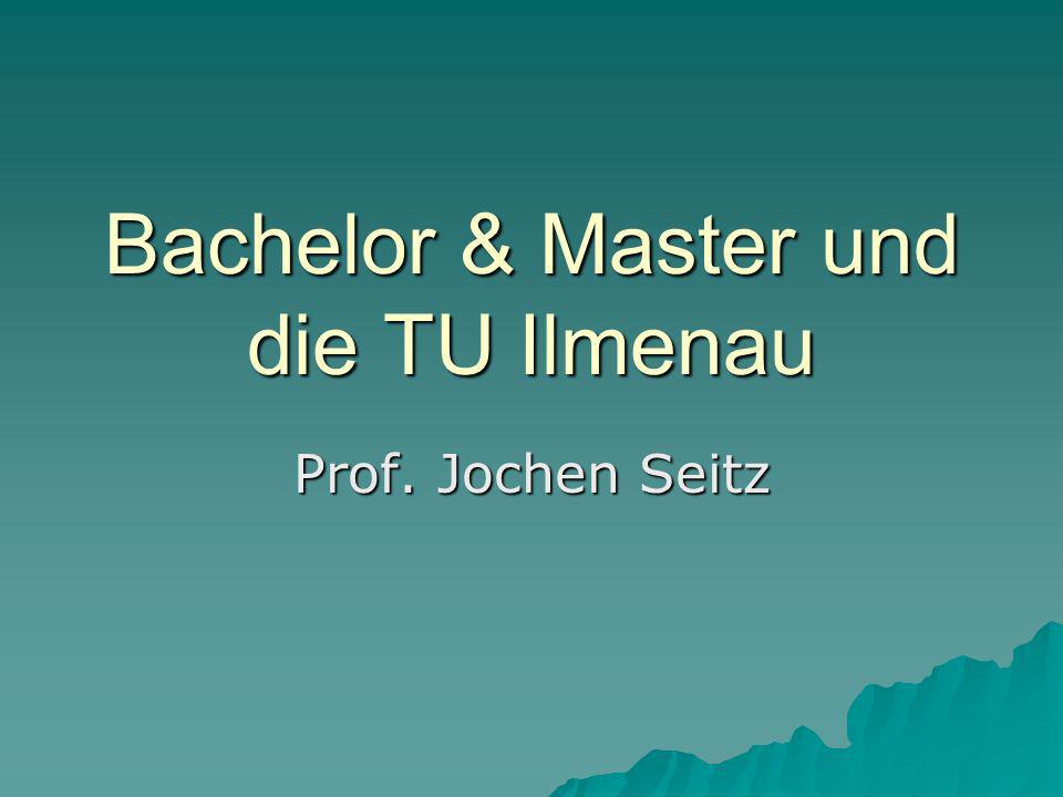 Bachelor & Master und die TU Ilmenau