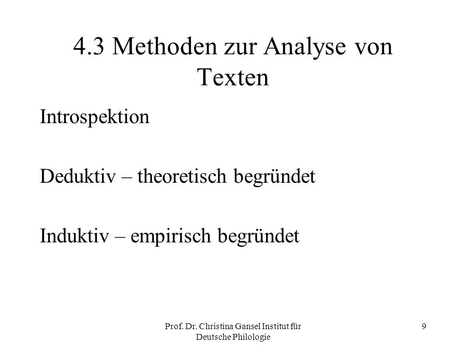 4.3 Methoden zur Analyse von Texten