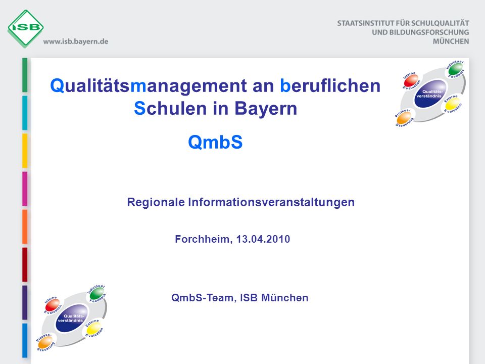 Qualitätsmanagement an beruflichen Schulen in Bayern QmbS