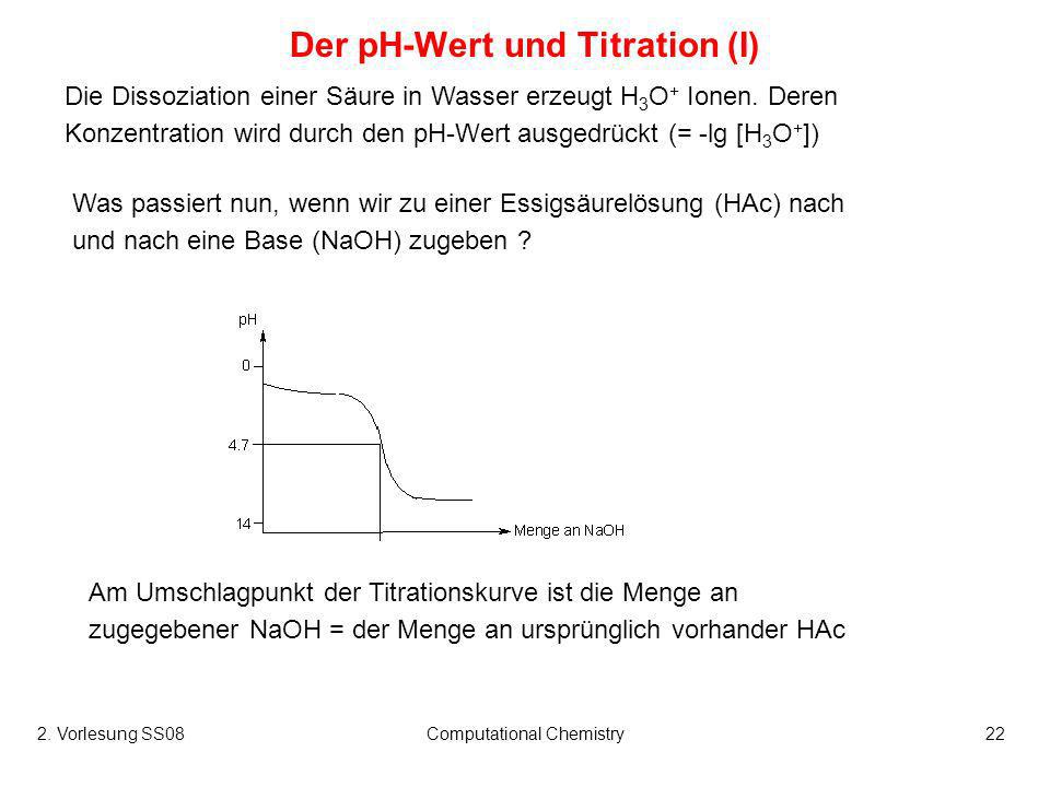 Der pH-Wert und Titration (I)