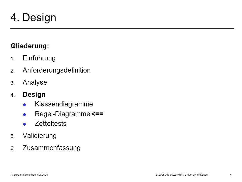 4 Design Gliederung Einfuhrung Anforderungsdefinition Analyse Design Ppt Herunterladen