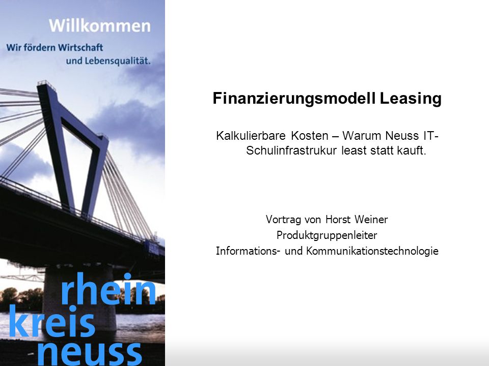Finanzierungsmodell Leasing