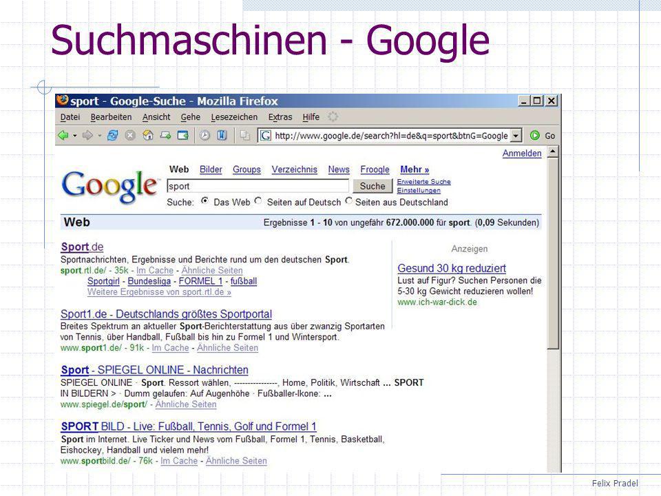Suchmaschinen - Google