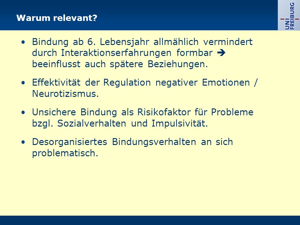 Effektivität der Regulation negativer Emotionen / Neurotizismus.
