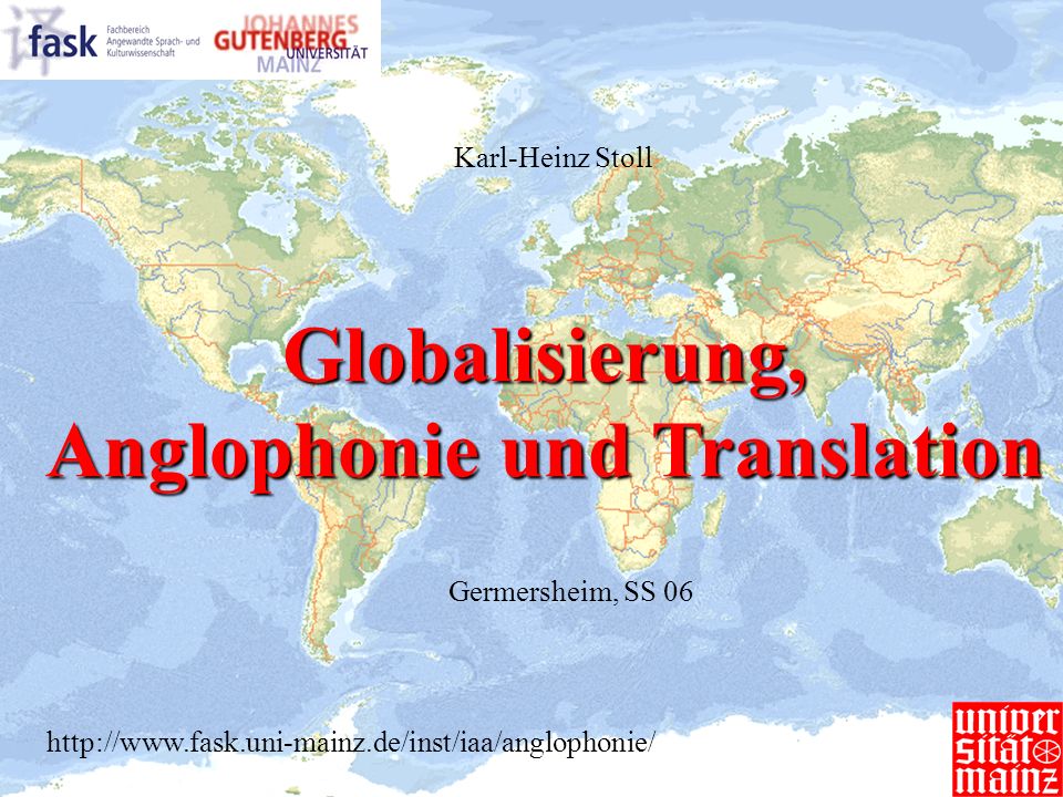 Anglophonie und Translation