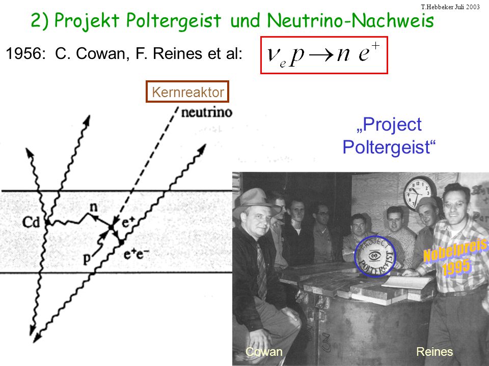 2) Projekt Poltergeist und Neutrino-Nachweis