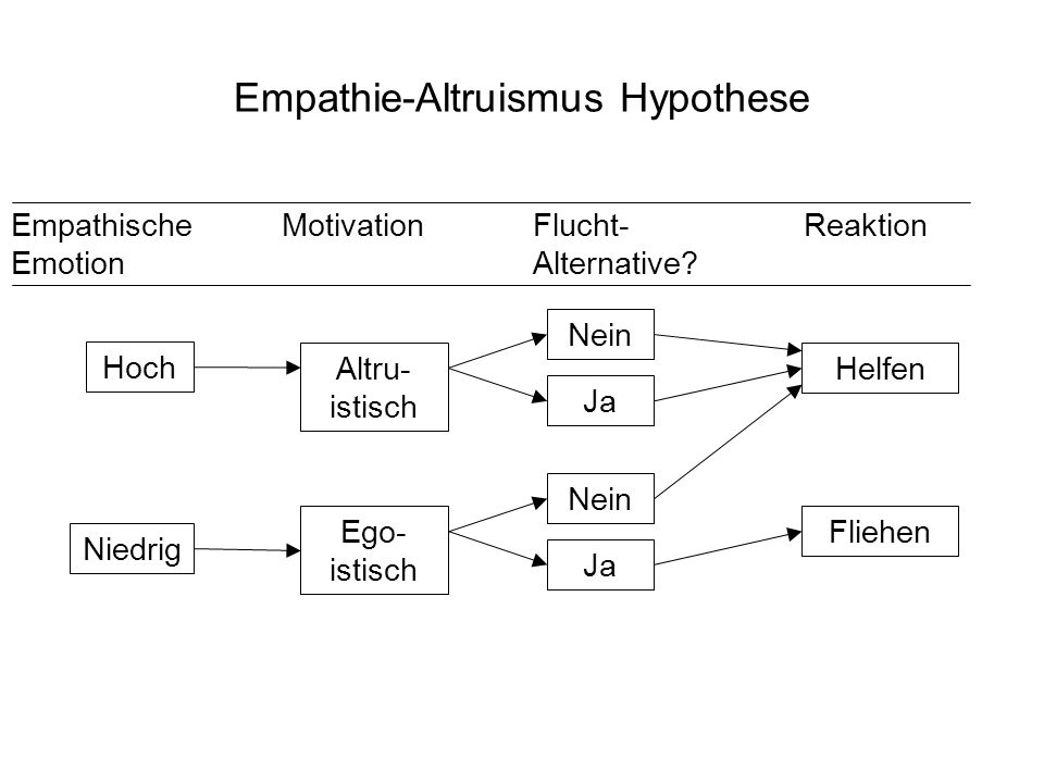 Empathie-Altruismus Hypothese