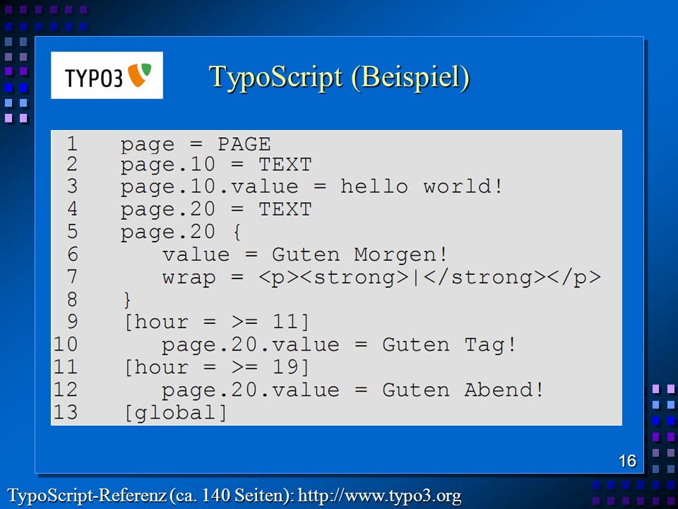 TypoScript (Beispiel)