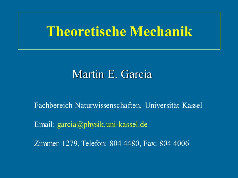 Theoretische Mechanik