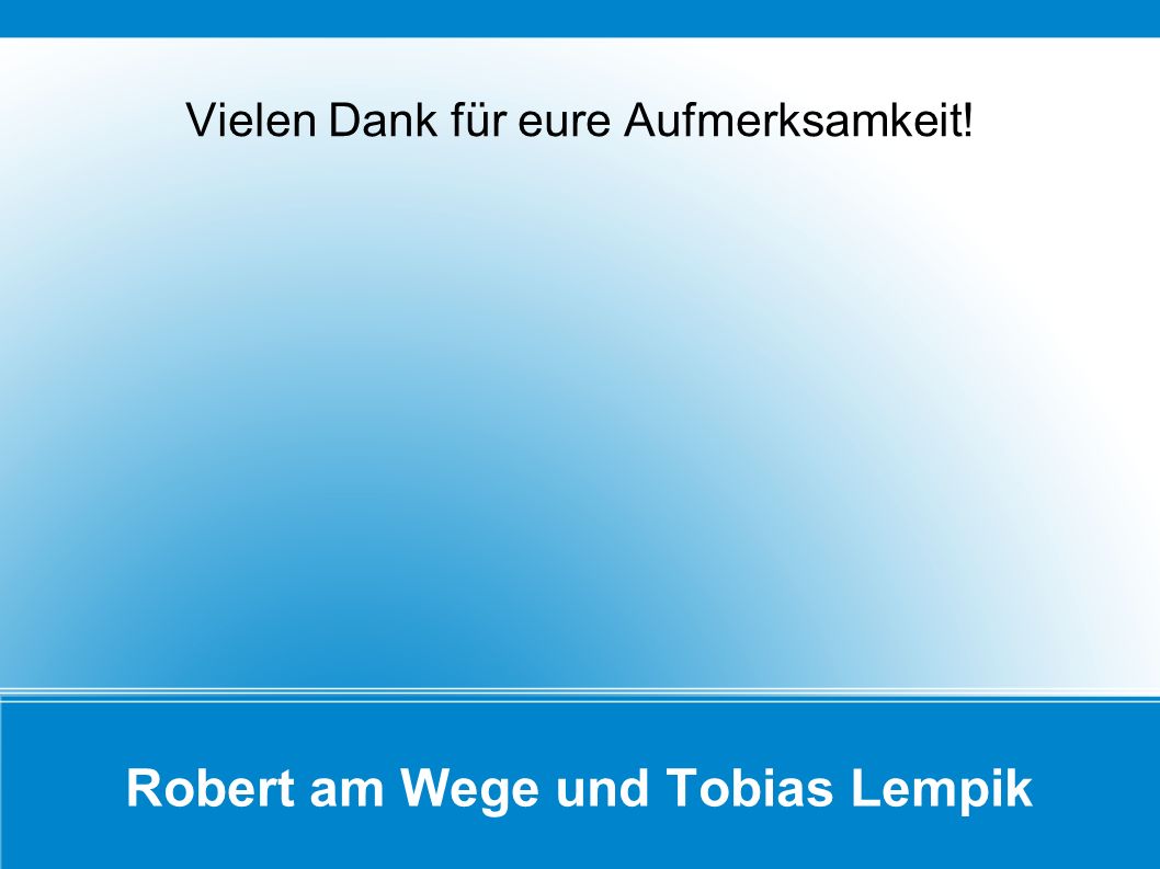 Robert am Wege und Tobias Lempik