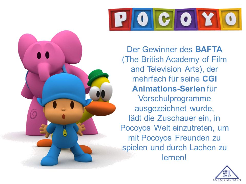 Der Gewinner des BAFTA (The British Academy of Film and Television Arts), der mehrfach für seine CGI Animations-Serien für Vorschulprogramme ausgezeichnet wurde,