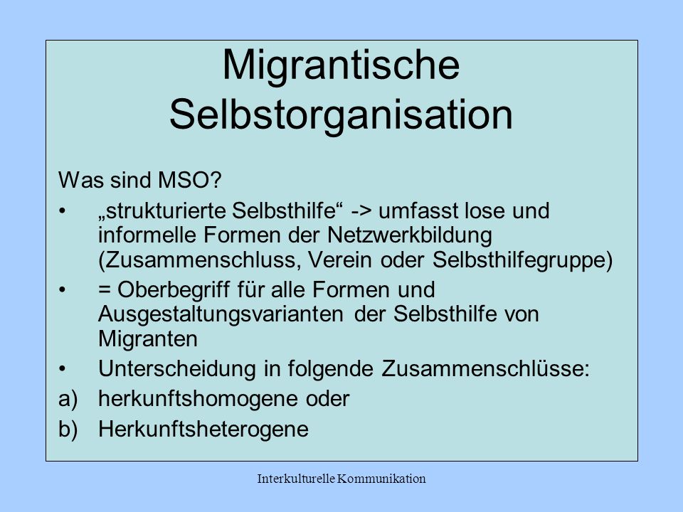 Migrantische Selbstorganisation