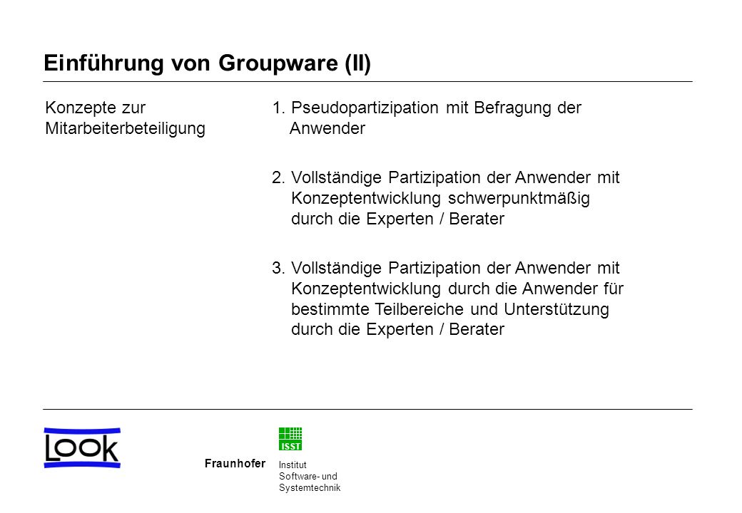 Einführung von Groupware (II)