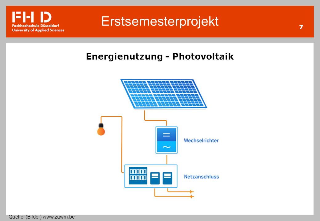 Energienutzung - Photovoltaik