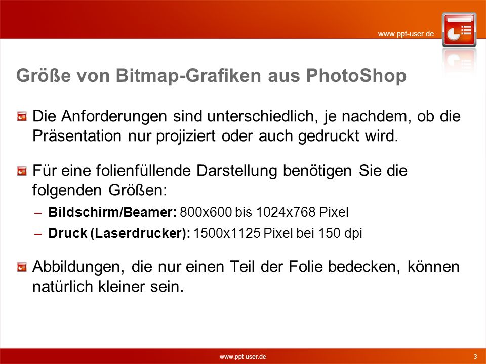 Größe von Bitmap-Grafiken aus PhotoShop