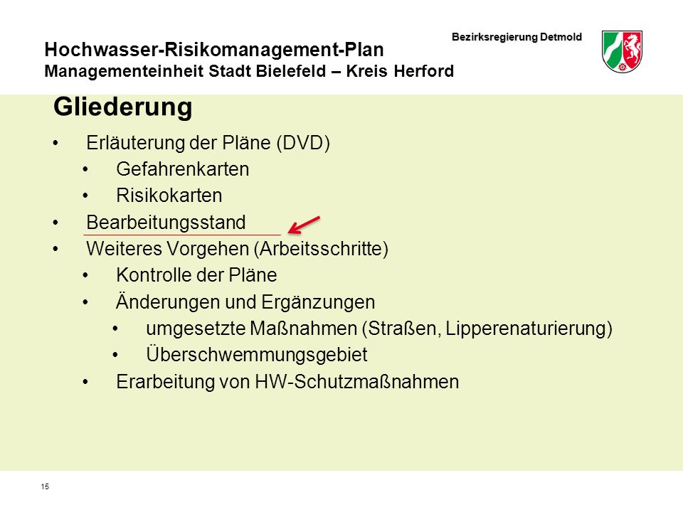 Gliederung Erläuterung der Pläne (DVD) Gefahrenkarten Risikokarten