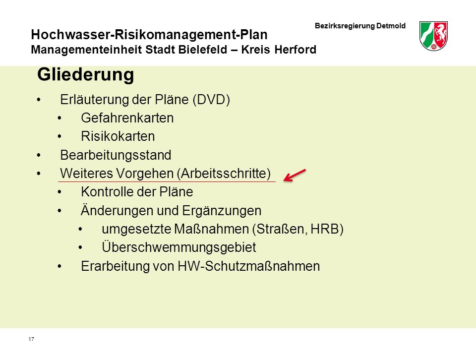 Gliederung Erläuterung der Pläne (DVD) Gefahrenkarten Risikokarten