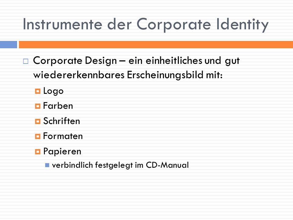 Instrumente der Corporate Identity