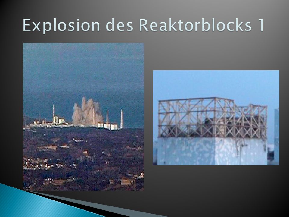 Explosion des Reaktorblocks 1
