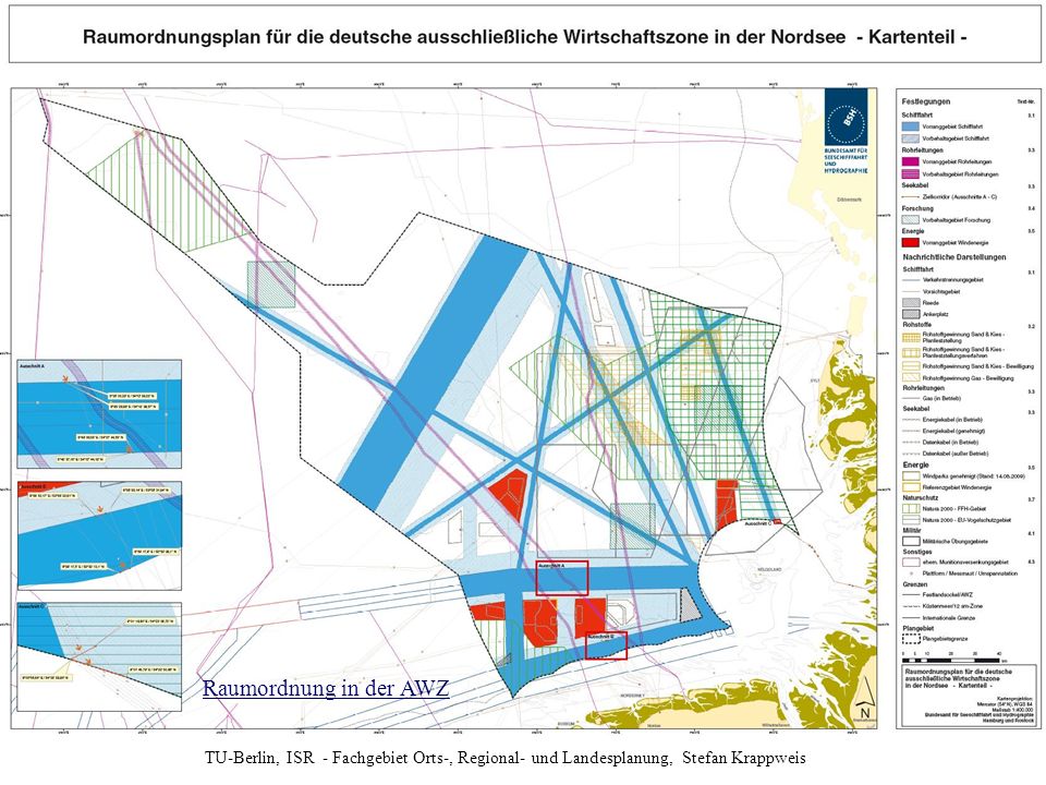 Anlage zur Verordnung über die Raumordnung in der deutschen ausschließlichen Wirtschaftszone in der Nordsee (AWZ Nordsee-ROV) vom 21. September 2009