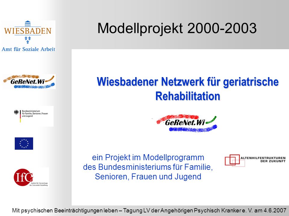 Wiesbadener Netzwerk für geriatrische Rehabilitation