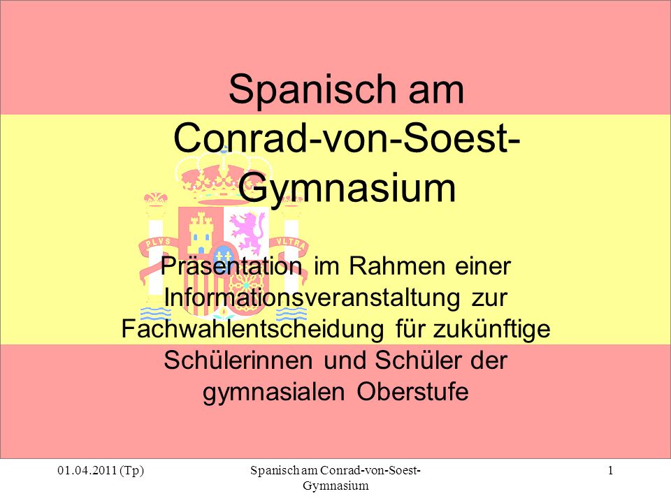 Spanisch am Conrad-von-Soest-Gymnasium