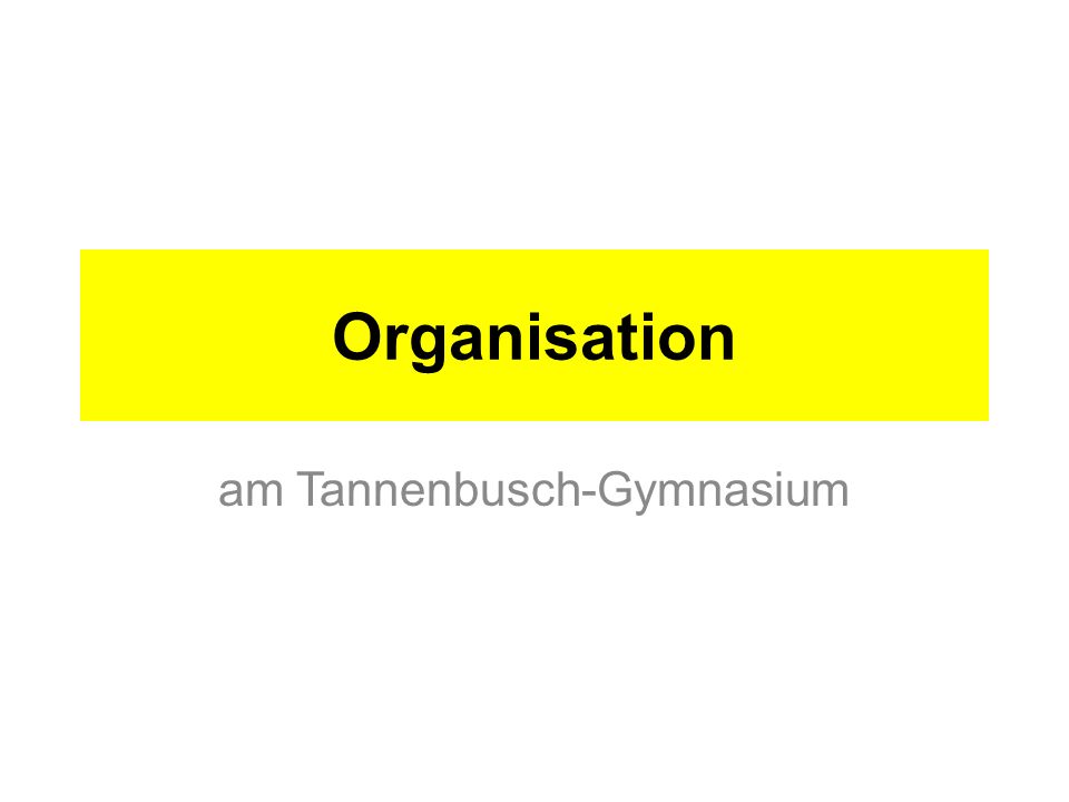 am Tannenbusch-Gymnasium
