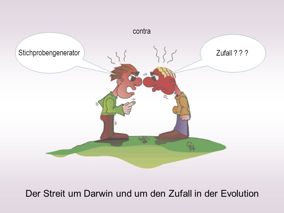 Der Streit um Darwin und um den Zufall in der Evolution