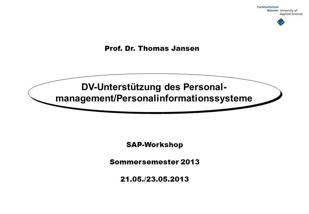 DV-Unterstützung des Personal-management/Personalinformationssysteme