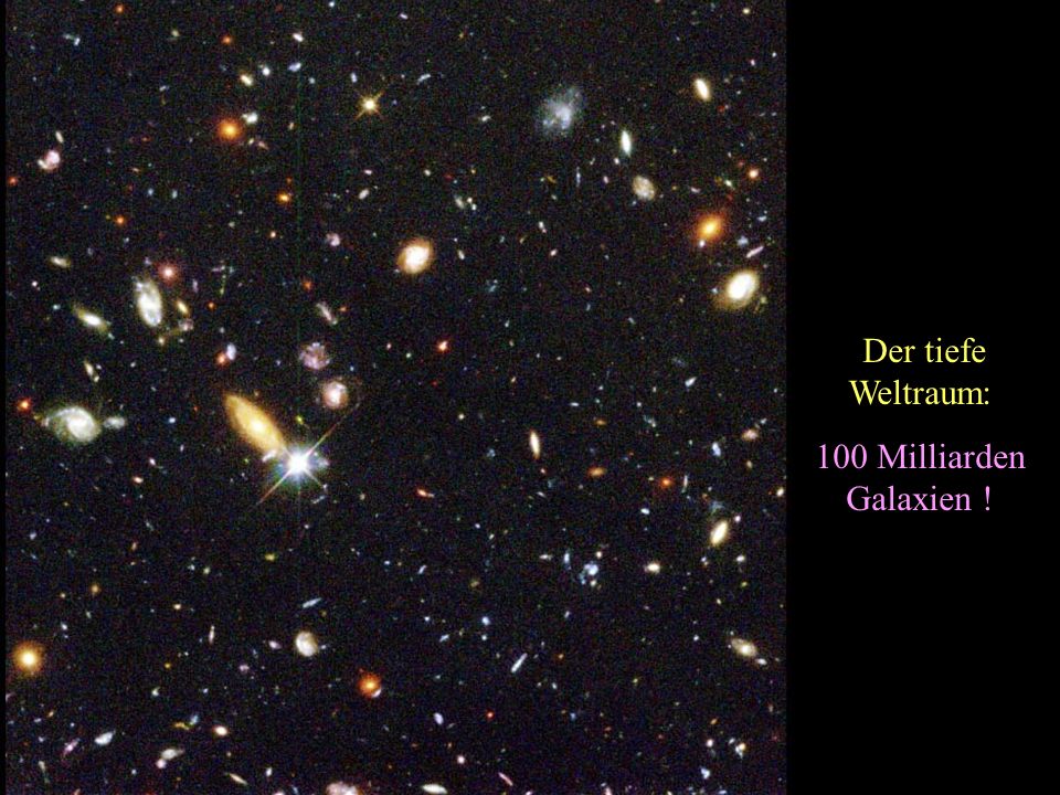 Der tiefe Weltraum: 100 Milliarden Galaxien !
