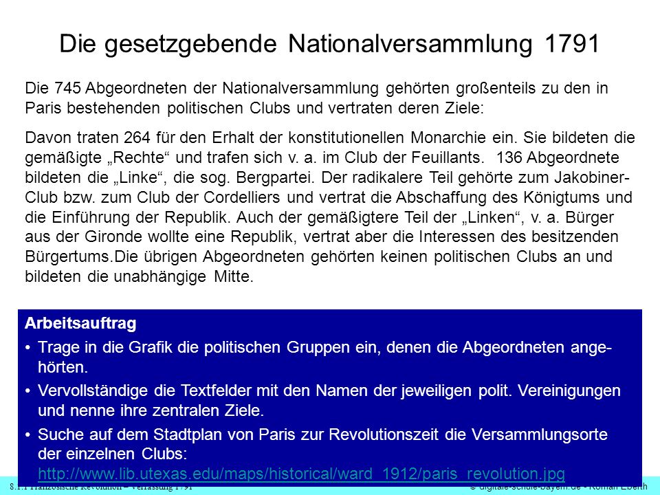 Die gesetzgebende Nationalversammlung 1791