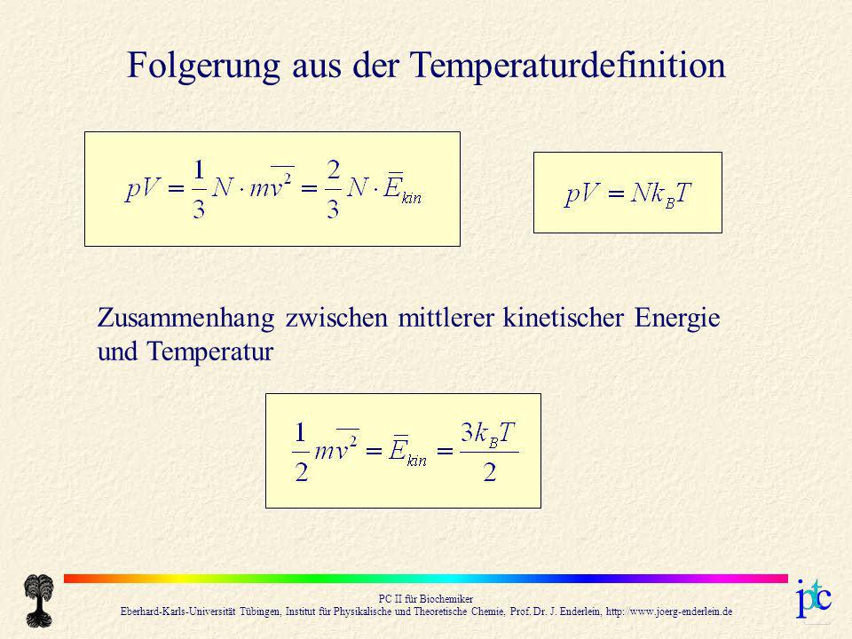 Folgerung aus der Temperaturdefinition