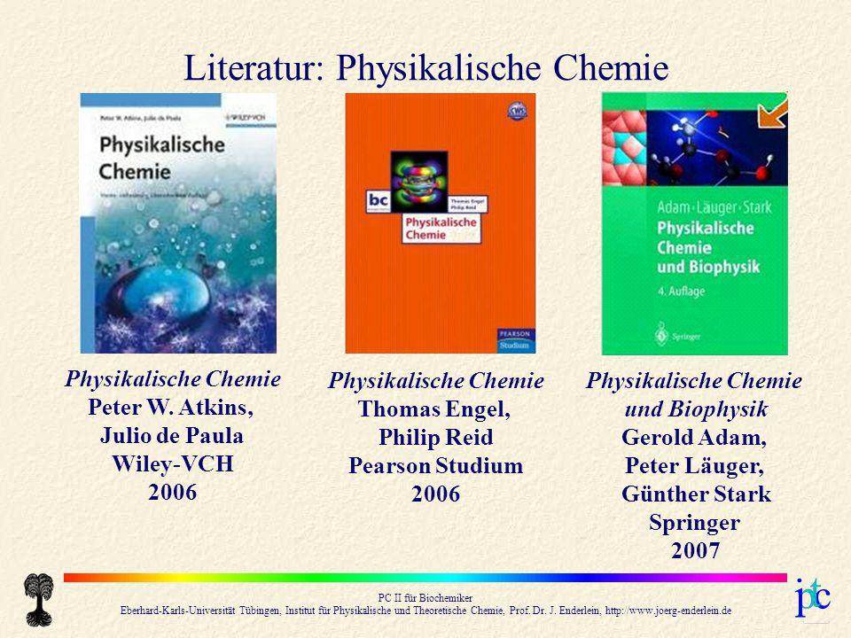 Literatur: Physikalische Chemie