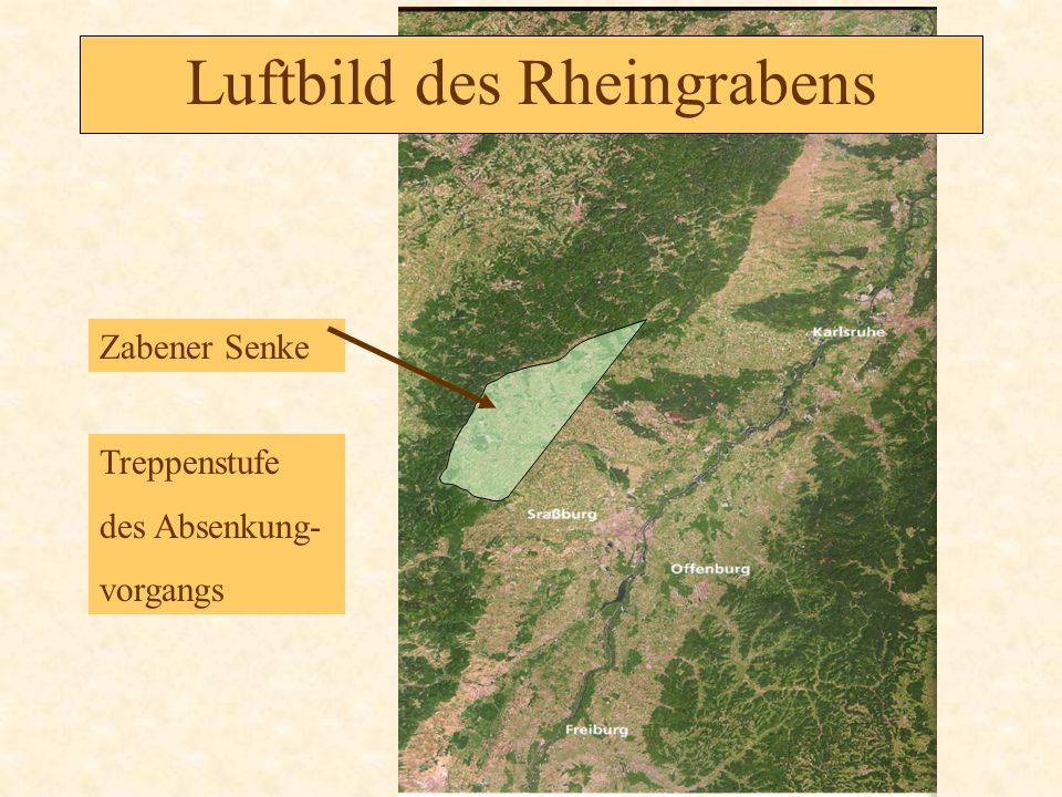 Luftbild des Rheingrabens