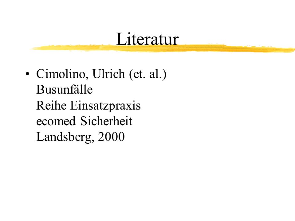 Literatur Cimolino, Ulrich (et.