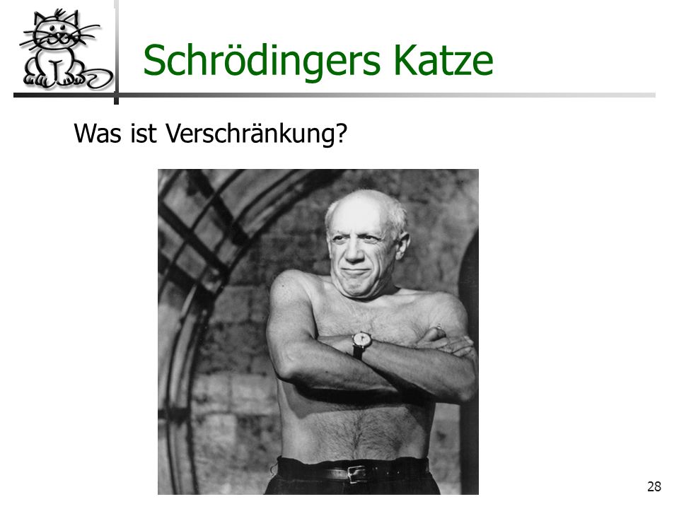 Schrödingers Katze Was ist Verschränkung Wo liegt der Hund begraben