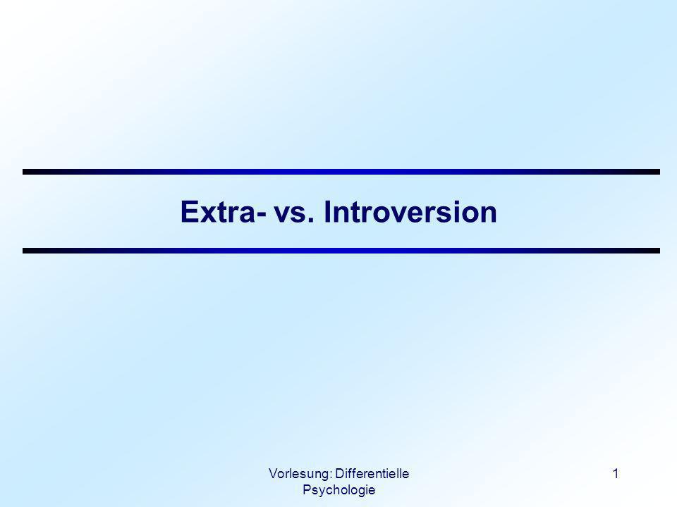 Extra- vs. Introversion