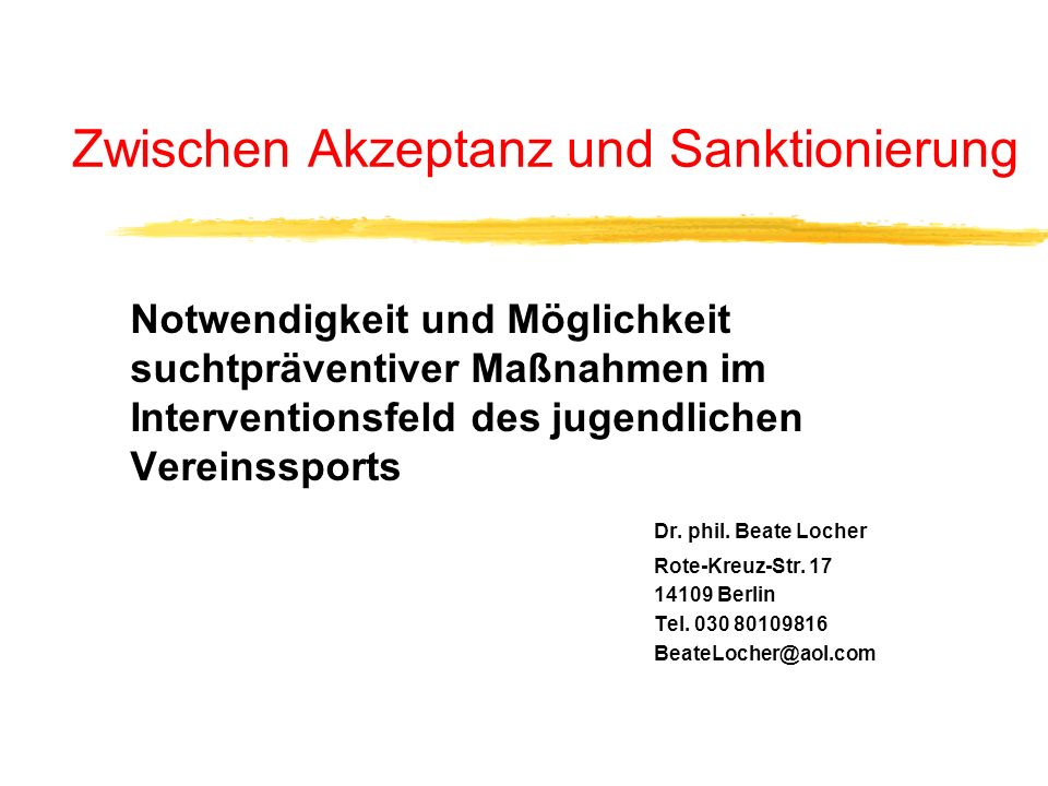 Zwischen Akzeptanz und Sanktionierung